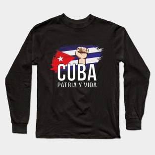 Cuba Patria Y Vida Long Sleeve T-Shirt